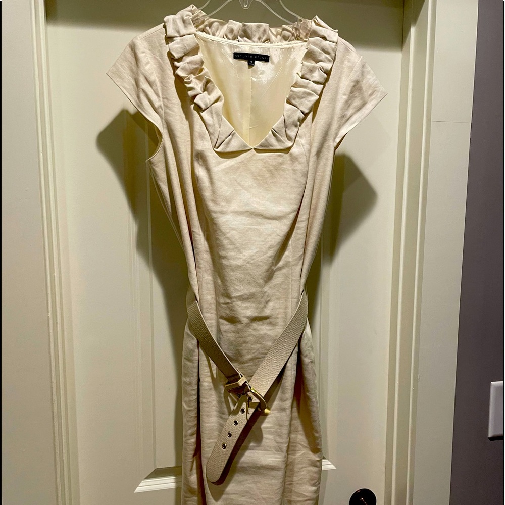 Antonio Melani size 10 beige dress